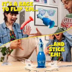 Big Potato Chicken Vs Hotdog – Hilarious Flip Challenge Party Game for Families, Kids & Adults | Fun Game for 2–10 Players | Includes Bonus Cards & Fast-Paced Fun for Christmas