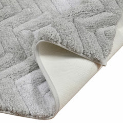 Riviera Home Chevron Grey Ombre Bath Mat, 55 X 91 Cm