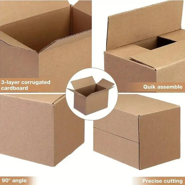[25 Pcs] 12x9x6 inches/30.5x22.9x15. 2cm- Brown Shipping Wall Parcel Carton Boxes for Packing/Shipping/Storage Boxes, Packaging Solutions, Moving Boxes, Lightweight Shipping Container, Compact Storage Box, Reinforced Packaging, Moving Supplies, Shipping