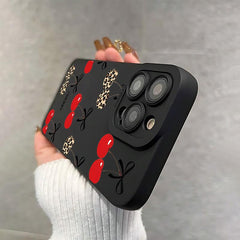 Phone Case - Cherry-Themed Creative Protective Phone Case Designed for Various for Apple for Iphone, Including 11 Through 17 Plus, Pro, Max, X, Xr, Xs Max, 7 Plus, And 8 Plus. Ideal for Gifting to Loved Ones And Couples for Everyday Use