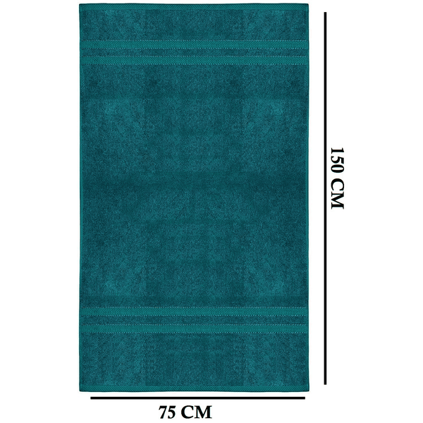 4 X Large Jumbo Bath Towels 100% Egyptian Cotton -75 x 150 cm- Soft Quick Dry Hotel Spa Big Bathroom Towels Set