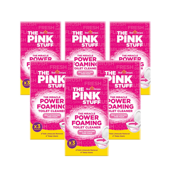 6 x The Pink Stuff The Miracle Foaming Toilet Cleaner 3 Pack