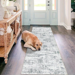 1pc Hallway Runner Rug Non Slip Carpet Runners 80x300cm Modern Abstract Hall Runner Carpet Runner Washable Kitchen Rugs for Hallway Entryway Kitchen Bedroom