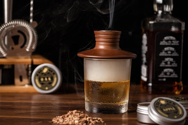 Combojoy Bourbon Gifts for Men - Cocktail Smoker Kit with Torch and Wood Chips for Whiskey, Bourbon, Old Fashioned Cocktail Kit, Whiskey Gifts, for Dad, Husband and Cocktail Lovers