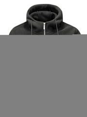 Autumn/Winter Hooded Cardigan Sweatshirt for Men and Women, Thickened Polar Sweatshirt Jacket