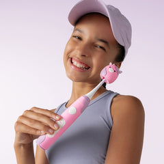 Ordo Squishmallows Patty the Cow Rechargeable Kids Toothbrush & 6 Brush Heads