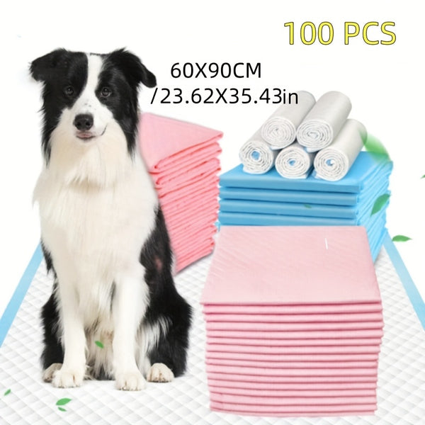 100 Disposable Pet Diapers Highly Absorbent Puppy Training Pads 45x60 Christmas Ornaments 60x60 Leak-proof Quick-drying Design 60x90 Pet Deodorant Diapers for Potty Training Make a Great Christmas Gift
