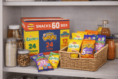 Walkers Crisps 60 Pack Snack Variety Box Quavers Baked Wotsits Mega Monster Munch Crisps Snack Mix Party Box Multi-Pack