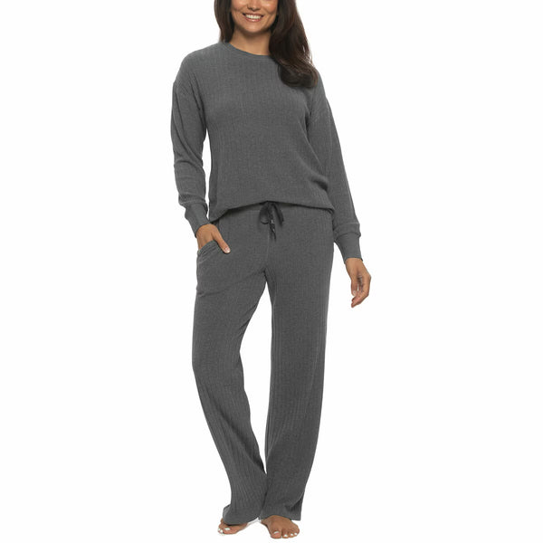 Jezebel Ladies 2 Piece Brushed Rib Lounge Set