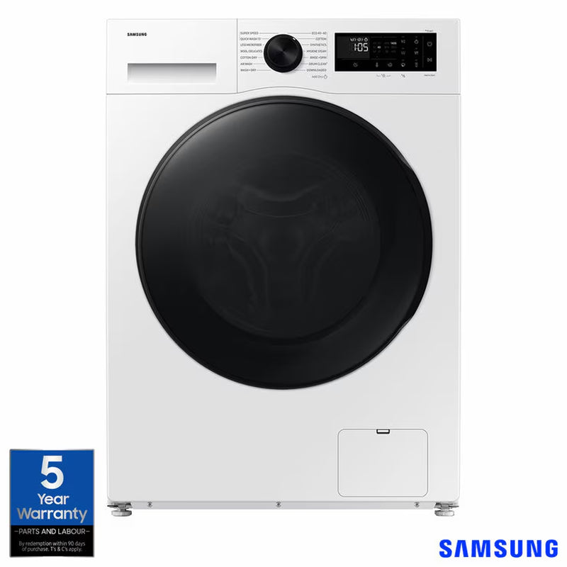 Samsung Series 5 WD90DG5G34BEEU 9Kg / 5Kg Smart Slim Depth Washer Dryer, E Rated in White