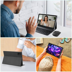 Tablet Computer, 10.1 Inches, Equipped with The Latest Android 15 System, Maximum Expandable 1TB Storage, 8GB RAM (4GB+4GB Expandable), 64GB ROM, Equipped with Keyboard, Mouse, Stylus and Protective Case, Stylus Color Random, 5000mAh Battery