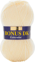 Sirdar Hayfield Bonus DK Double Knitting, White (961), 100G