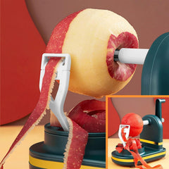 Apple Peeler, Vegetable Fruit Peeler Potato Peeling Machine Kitchen Peeling Tool for Cutting (Dark Green)