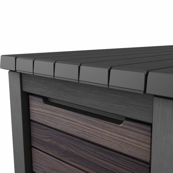 Keter Rosewood 870 Litre (230 Gallon) Deck Box with Divider