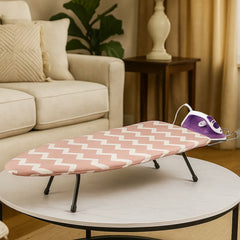 Ironing Board Foldable Mini Ironing Board Tabletop Ironing Board Foldable Portable Design with Built-in Iron Rest, Non-Slip Legs, Lightweight for Small Spaces, Dorms, Apartments