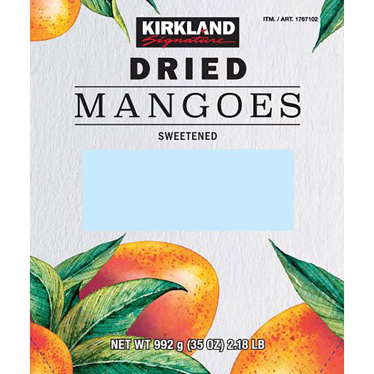 Kirkland Signature Dried Mango, 992G