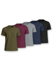 5 / 10 Pack Men'S Cotton T-Shirts – Super Soft Breathable Stretch Tees – Durable Comfort Fit Casual, Work or Sports Men'S Tops Multipack – Local UK Shipping