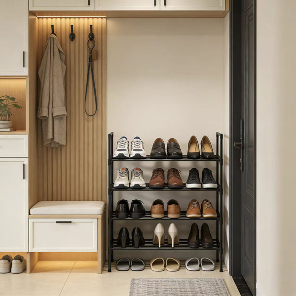 4-Layer Metal Shoe Rack Shoe Storage Organizer Shoe Storage Rack Save Space Used In Living Room Passage Corridors And Cloakrooms