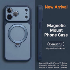 Phone Case: Luxury Magnetic Shock-resistant Phone Case for The iPhone 17 Pro Max, Featuring A Stand and Glass Lens Protection
