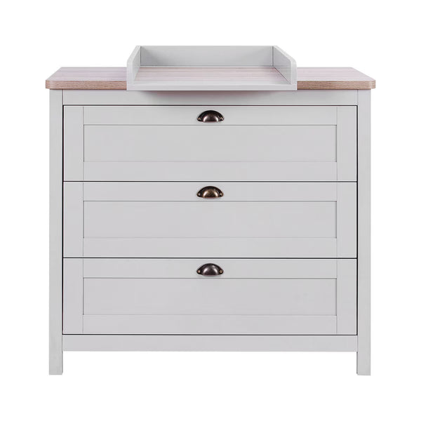 Tutti Bambini Verona Chest Changing Unit, Grey & Oak