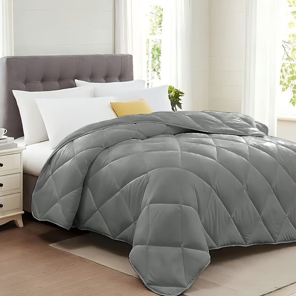 TOG 4.5 | 10.5 | 15 - Ultra Soft Diamond Grid Quilted Comforter - Breathable, Warm for All Seasons | Hotel-Style Design | Multiple Sizes Available (Single, Double, King, Super King) Vacuum Packaging