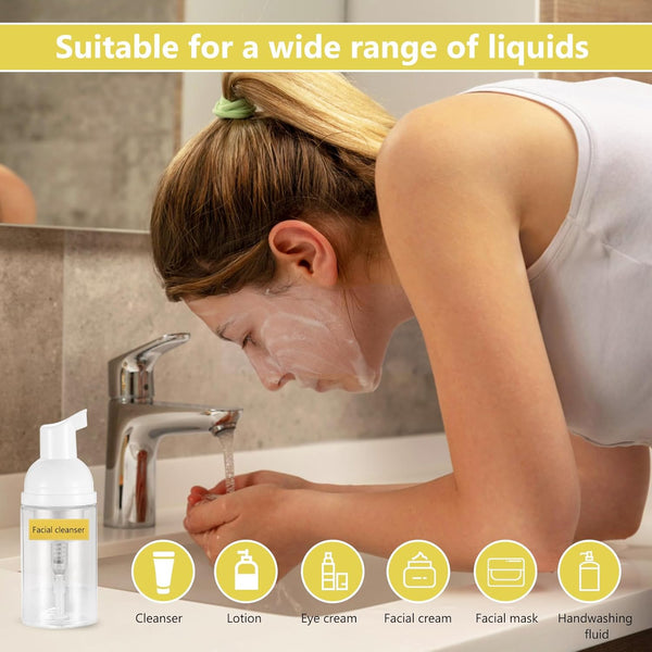 11 Pcs Foam Soap Dispenser Bottles, 30 Ml/1 Oz Foaming Soap Dispenser, Travel Foam Pump Bottles, Portable Soap Foam Dispenser for Lotions Liquid Dish and Hand Soap Dispenser Bathroom Kitchen