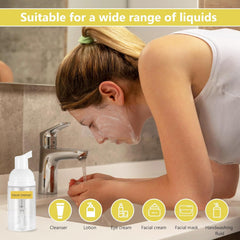 11 Pcs Foam Soap Dispenser Bottles, 30 Ml/1 Oz Foaming Soap Dispenser, Travel Foam Pump Bottles, Portable Soap Foam Dispenser for Lotions Liquid Dish and Hand Soap Dispenser Bathroom Kitchen