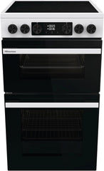 Hisense HDE3211BBUK 60Cm Electric Cooker with Ceramic Hob-Black , a Rated Double Oven