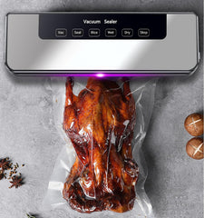 Vacuum Sealer, Hilifix 5-In-1 Food Vacuum Sealer Machine with 65 KPA Powerful Suction, 30MM Longer Seal Food Sealer for Dry and Moist Food Fresh Preservation with 10Pcs Vacuum Sealers Bags(Black)