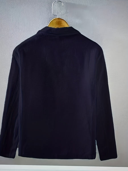 New Men'S - Single-Layer Suit Jacket, Soft, Comfortable, Stylish, Classic, Casual, And Suitable for Light Business Wear