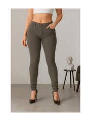 Women’s High-Waisted Stretch Jeans LOOK Jeggings Slim Fit Skinny Denim Trousers – Comfortable, Soft, Pull-On Elastic Waist Pants for Shaping Body Contour, Casual Everyday Wear, Lightweight, Breathable, Stretchy Jean Leggings, Fashion Essentials, Slimming