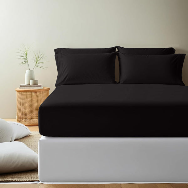 40cm Extra Deep Fitted Sheet, All seasons Bedding Ultra Soft Breathable Microfiber Bedding, Wrinkle-Free, Machine Washable, Hotel Quality All Sizes Available