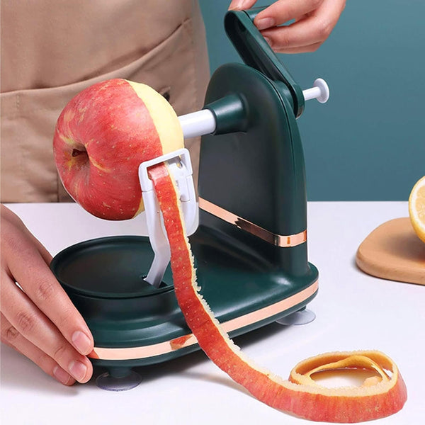 Apple Peeler, Vegetable Fruit Peeler Potato Peeling Machine Kitchen Peeling Tool for Cutting (Dark Green)