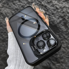 Phone Case: Luxury Metal Camera Mount Phone Case, Compatible with iPhone 17 Promax/Pro/ Air, 16 Plus, 15, 14 Pro Max, 13, 12, 11 and Samsung Galaxy S22/23/24/25 Plus Ultra FE. Wireless Charging Shockproof Back Cover, Mobile Accessory
