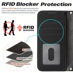 Phone Case: Magnetic Closure Genuine Leather Wallet Case for iPhone 17 Series RFID Blocking 4 Card Slots Premium Protection for 17 Pro Max 17 Air 17 Pro