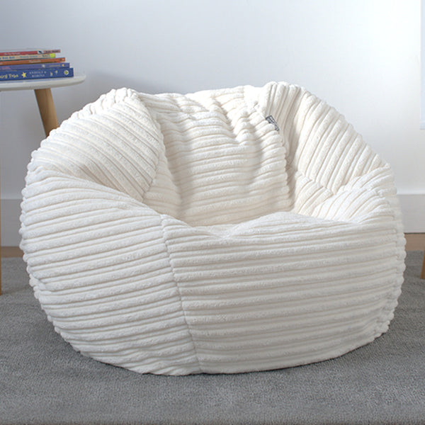 Corduroy Kids Bean Bag Chair with Filling Included - Lightweight Comfortable Beanbag Seat - Machine Washable Childrens Beanbag Furniture for Girls & Boys - 67 x 52cm