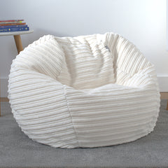 Corduroy Kids Bean Bag Chair with Filling Included - Lightweight Comfortable Beanbag Seat - Machine Washable Childrens Beanbag Furniture for Girls & Boys - 67 x 52cm