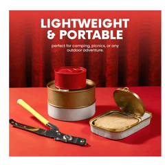 Stainless Steel Butterfly Portable Manual Can Opener - Safe, Heavy Duty Tin Opener UK with Non-Slip Handle and Easy Grip- Ideal for Kitchen