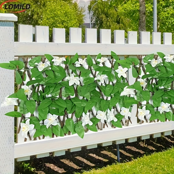 Expandable Fence Screen, Garden Fencing Use Artificial Hedge Screen Extend Garden Grid Board with , Garden Fence Screen, Fence Privacy Screen for Backyard Patio Wall Decoration