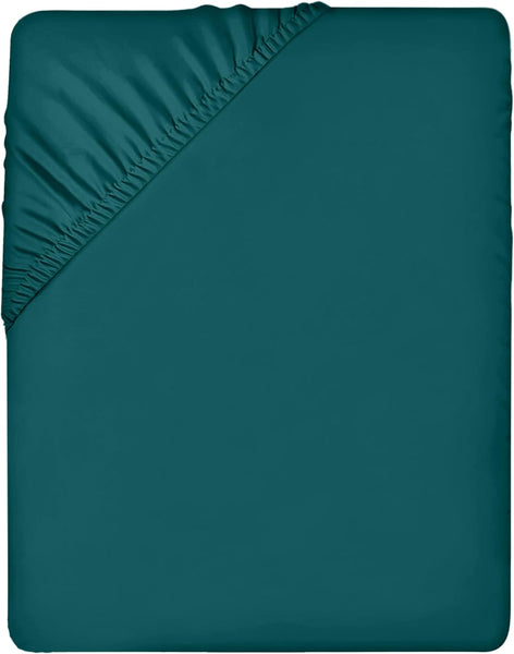 Utopia Bedding Fitted Sheet Double, Grey - Deep Pocket 14 Inch (35 Cm) - Easy Care - OEKO-TEX Certified - Soft Brushed Microfibre Fabric - Shrinkage and Fade Resistant - Bottom Sheet