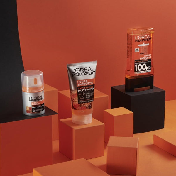 L'Oréal Paris Men Expert Alive & Kicking Gift Set for Him, Energising Face & Body Skincare Routine, Gift Set for Men