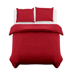 4B Classic Plain Minimal Design Duvet Cover Set – Single Double King Super King Bedding for Home and Guest Rooms