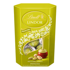 Lindt Lindor Milk & White & Pistachio Chocolate Truffles, 4 X 200G