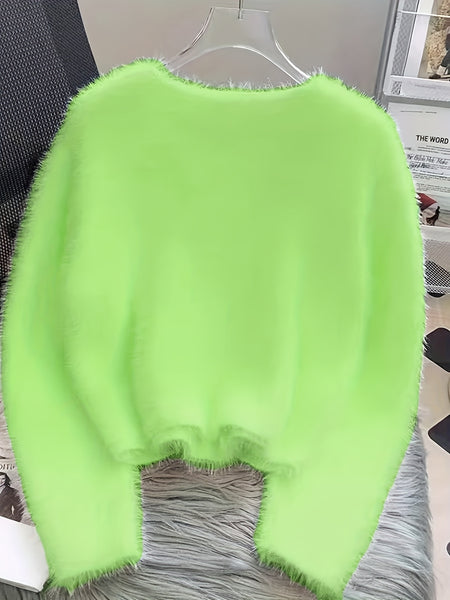 Premium Warm Faux Mink Sweater