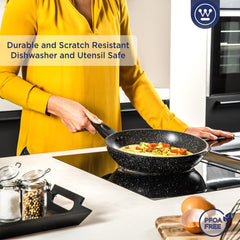 Westinghouse Non-Stick Frying Pan Set with Lids, 4 Piece
