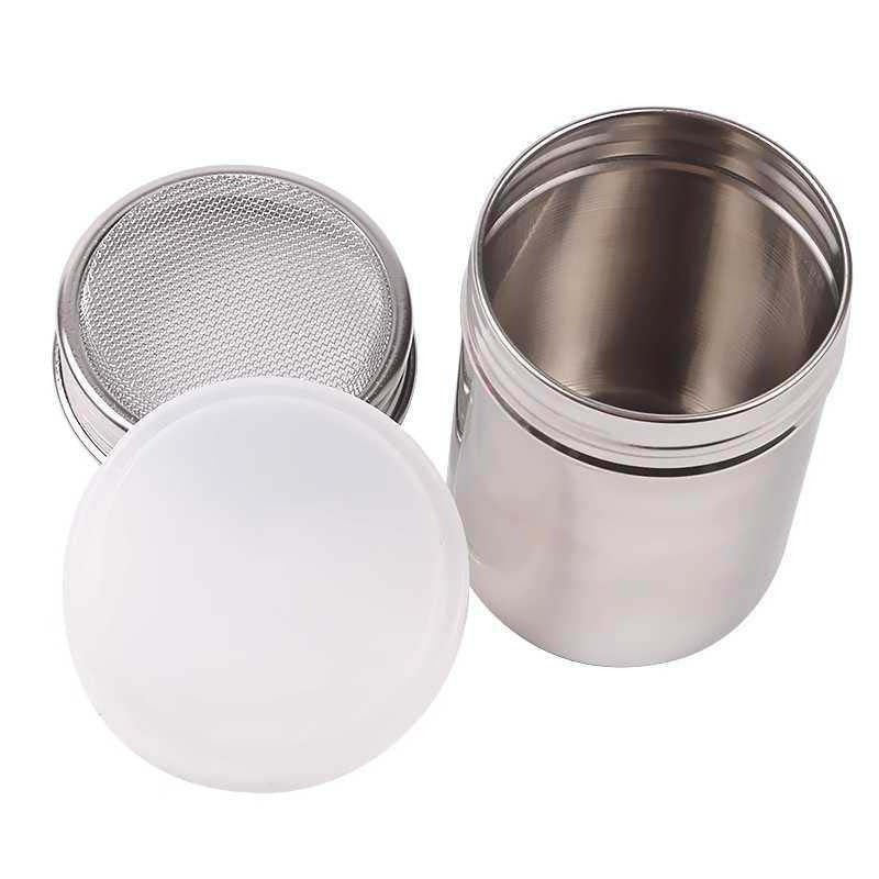 A Stainless Steel Shaker for Dusting Icing Sugar, Cocoa, And Flour, Perfect for Seasoning Spices