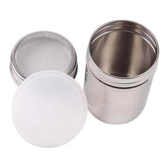 A Stainless Steel Shaker for Dusting Icing Sugar, Cocoa, And Flour, Perfect for Seasoning Spices