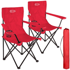 Set of 2 Camping Chairs Portable Folding Lightweight Outdoor Garden Beach Picnic Chair