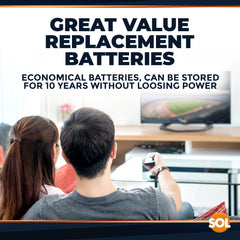 20 Pack Excelltec AA / AAA Batteries | 1.5V Zinc Carbon Dry Cell 1000mAh Battery for Low Drain Devices | Non-Rechargeable Primary Cell Batteries for Remote Controls, Clocks, Flashlights, Alarms, Radios & More | Long Shelf Life Disposable AA AAA Battery Pa