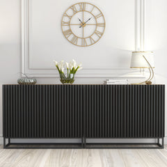 Ripple Duo 200cm Modern Sideboard with Fluted Doors and Storage